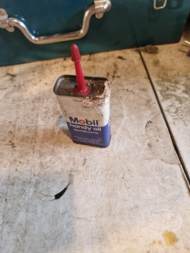 Ancien bidon huile - ancien, burette