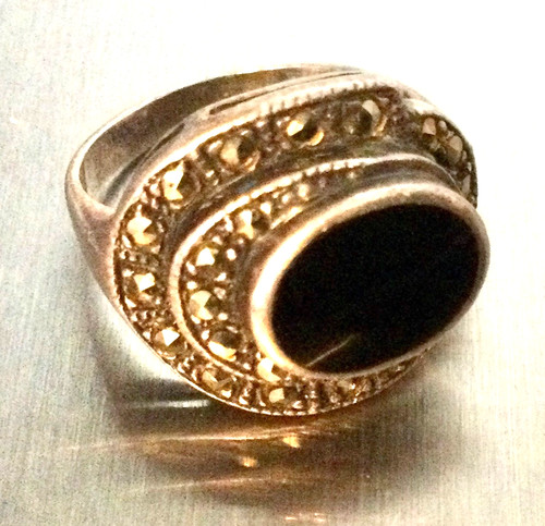 Argent massif ancienne - ancienne, bague