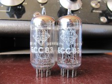 ECC83 12ax7 Telefunken 2 valves used