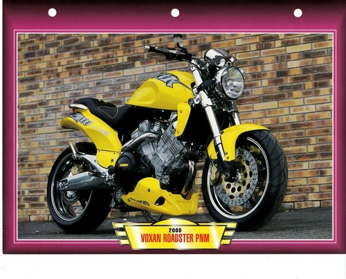 Carte fiche technique moto - carte,