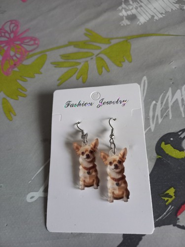 Boucles oreille chihuahua - d'oreille,