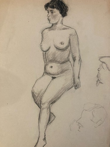 Beau dessin ancien crayon - beau,