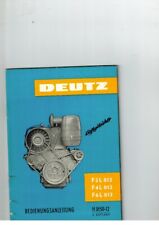 Manuel liste de pièces moteur Deutz F3L811D F3L812D F3L