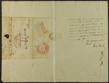 Writer & MP Désiré NISARD Autograph & Postal Marks