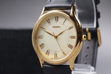 Montre Homme Vintage 1999 Seiko Spirit 5E31-6040 Or Roman HAQ Quartz du JAPON