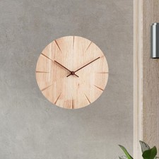 Horloge murale en bois massif