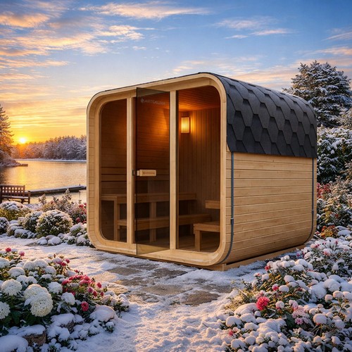 Outdoor cubesauna sauna dans - outdoor,