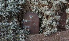 Porte Magique De Fée En Strass 6" - Aqua Et Perlé Nouveau