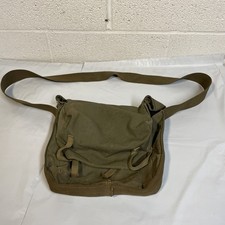 WW2 US Army Satchel Sapper Demo Charge Bag Green Cotton Canvas Shoulder Vtg