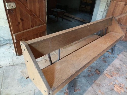 Banc eglise ancien 250 cm - ancien,