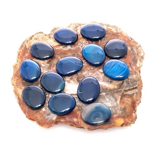 Galet agate bleue qualité - galet,