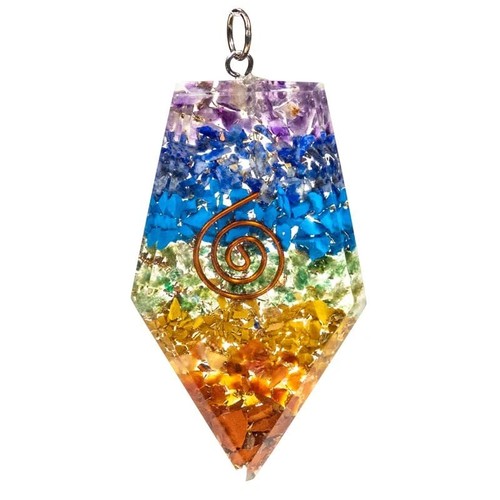Orgonite pendentif conique - orgonite,