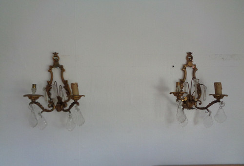 Ancienne paire appliques - d'appliques, en