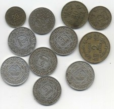 MAROC 50 CTS 1945 +50 centimes Youssef + 2 FRANCS 1945 +5 FRANCS 1951 X 6 PIECES