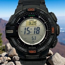 Casio Protrek PRG 270 Solar Digital Watch Triple Sensor Black Outdoor Gear