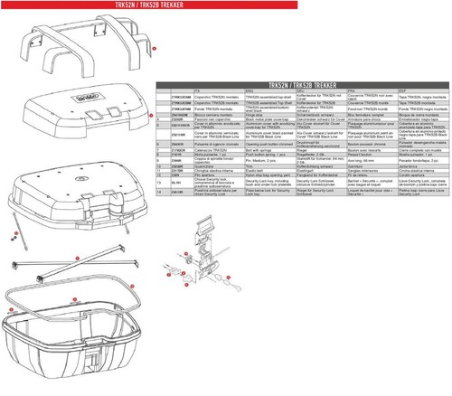 Fond coffre moto givi - fond, de