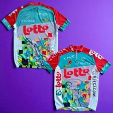RARE VTG 1993 Lotto Team Castelli Cycling Jersey — Mavic / Belgacom— Size 2XL