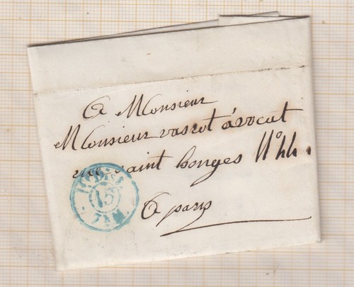 Entier postal 1844 - postal, cachet