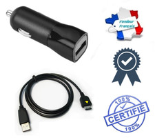 Chargeur 2 en 1 (Allume Cigare + Câble USB) Pour Samsung S5230 Player One