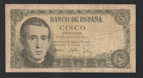 Pesetas espagne 1951 - pesetas,, espagne,