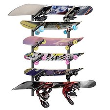 Support mural pour skateboard ski snowboard wakeboard longboard skis wakeboar...