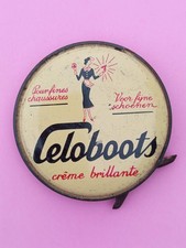ancienne boite de cirage chaussures CELOBOOTS (pleine) crème brillante