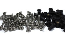 Kawasaki Ninja ZX-7R 1996-2003 Inox Tête de fourche & pare-brise Vis Boulons