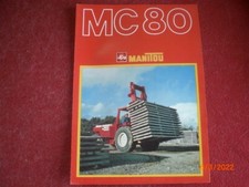 OLD ADVERTISING BROCHURE FORKLIFT TRUCK MANITOU MC 80 11/1975
