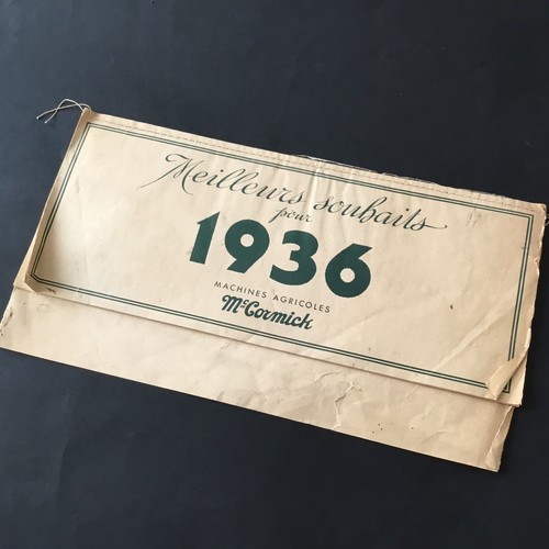Cormick calendrier 1936 - mc,