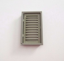 PLAYMOBIL (Y204) HOSPITAL - Window with Shutter Dark Grey 3432 Yellow