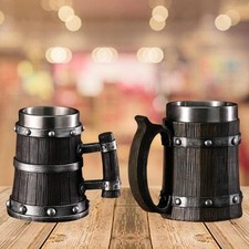 à bière en tonneau en bois