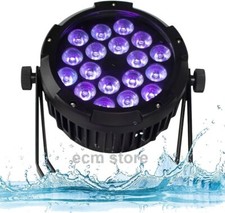 SHEHDS IP65 Waterproof Projecteur DJ LED 18 x 18W RGBWA+UV lampe éclairage scène