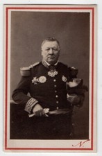 photo cdv Nadar militaire général médailles croix de guerre 1865 -  Paris