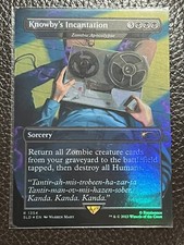 Mtg Secret Lair — Knowby’s Incantation / Zombie Apocalypse Foil—NM