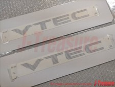 HONDA CIVIC EG6 EK4 SiR Genuine Side "VTEC" Sticker Decal Silver 2pcs Set OEM