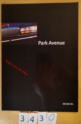 Buick park avenue - avenue, prospectus