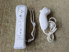 Nintendo Wii OEM RVL-003 Controller With MotionPlus & Nunchuck/Skin Tested B