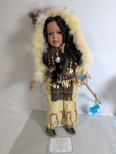 Indian Girl Porcelain Doll 55CM Lim. Authenticity F3