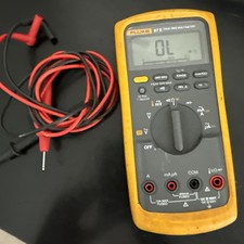 FLUKE 87-V Handheld Multimeter W Fluke Leads