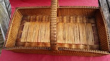 Panier en osier vers 1900