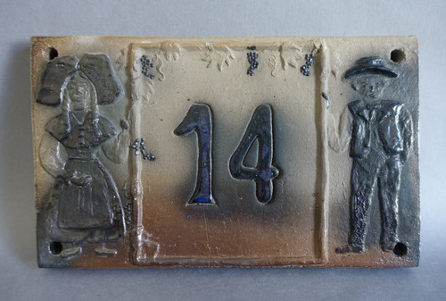 Plaque numero rue 14 - plaque, de