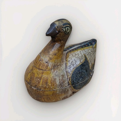 Ancien canard bois leurre - en,