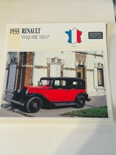Classic Car Print Automobile picture 6X6 ephemera racing Renault Vivaquatre taxi