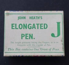 Boite plume JOHN HEATH'S J Elongated pen nibs box pennini écriture