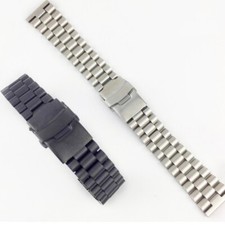 Stainless Steel Bracelet Strap Double Lock Clasp Buckle Replacement Watch Band