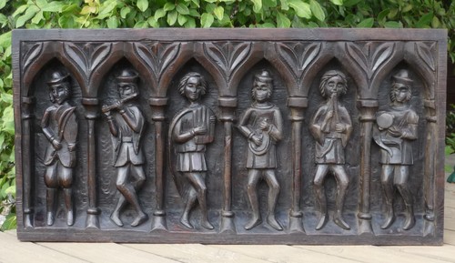 Grand bas relief bois - grand,