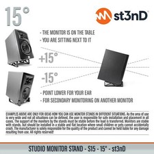 STUDIO MONITOR STAND 15° - bureau/étagère pour musiciens, producteurs, DJ