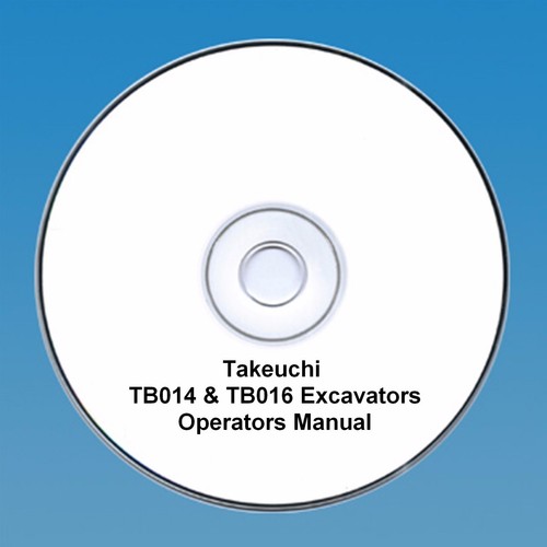 Takeuchi 014 tb016 mini - takeuchi,