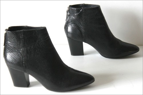 Zara basic bottines boots cuir - basic,