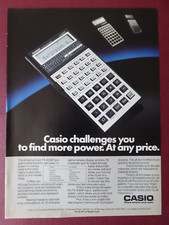9/1986 PUB CASIO FX-4000P SCIENTIFIC CALCULATOR ORIGINAL AD CALCULATOR